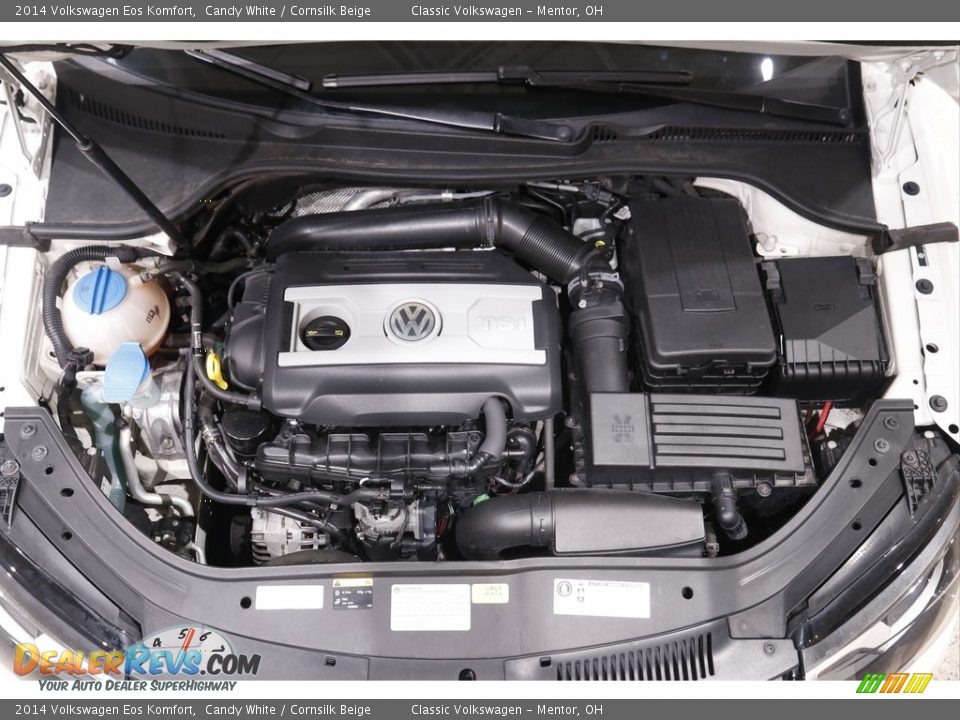 2014 Volkswagen Eos Komfort Candy White / Cornsilk Beige Photo #18