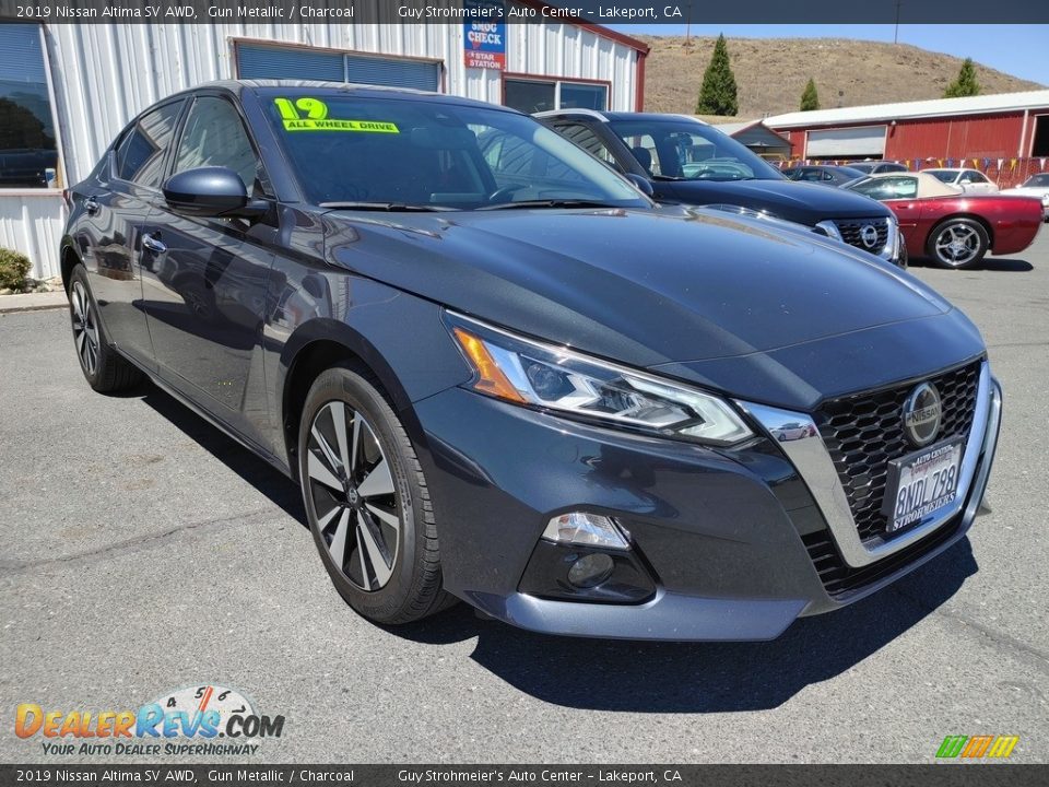 2019 Nissan Altima SV AWD Gun Metallic / Charcoal Photo #1