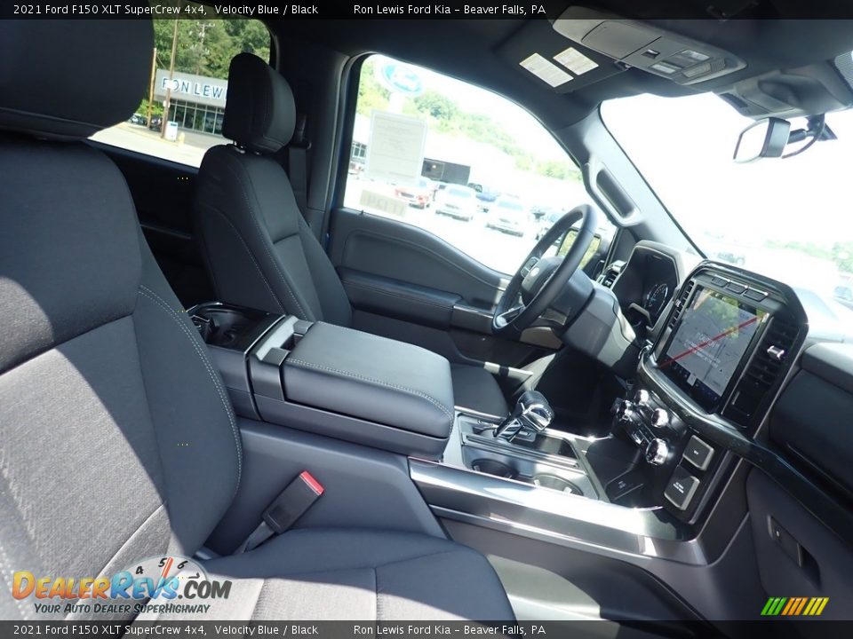 2021 Ford F150 XLT SuperCrew 4x4 Velocity Blue / Black Photo #10