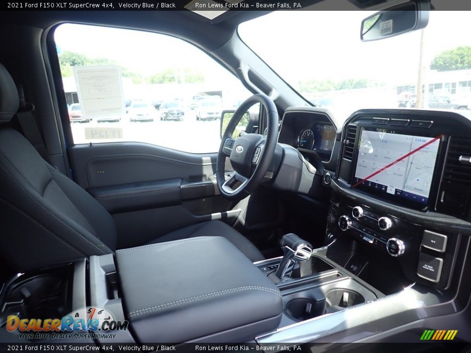 2021 Ford F150 XLT SuperCrew 4x4 Velocity Blue / Black Photo #11