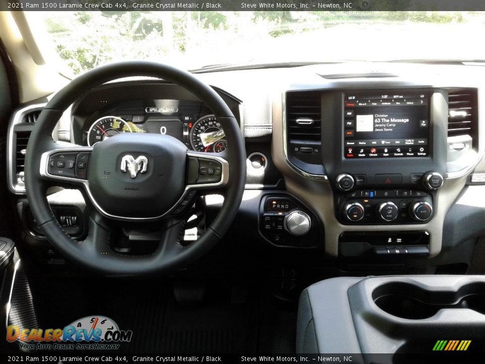 2021 Ram 1500 Laramie Crew Cab 4x4 Granite Crystal Metallic / Black Photo #18