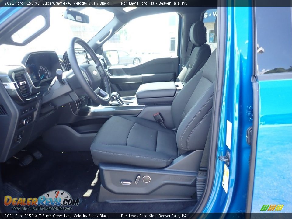 2021 Ford F150 XLT SuperCrew 4x4 Velocity Blue / Black Photo #13