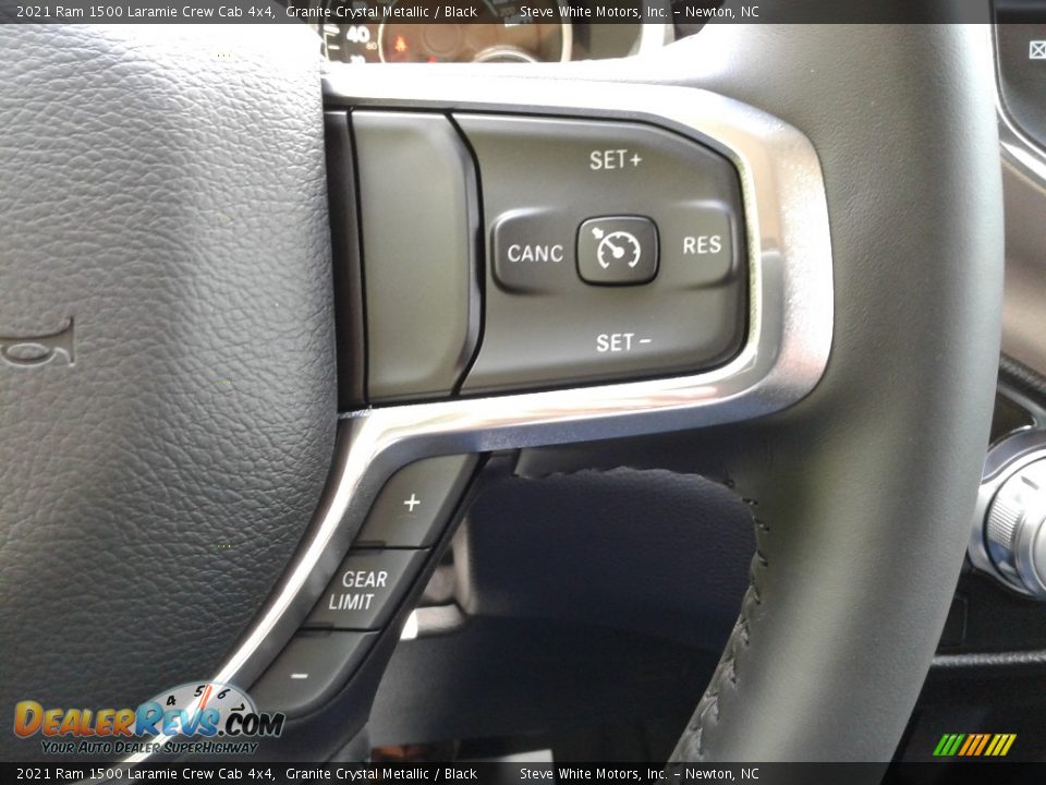 2021 Ram 1500 Laramie Crew Cab 4x4 Granite Crystal Metallic / Black Photo #20