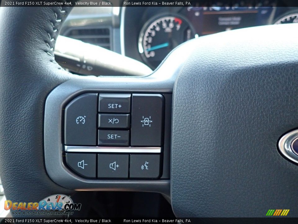 2021 Ford F150 XLT SuperCrew 4x4 Velocity Blue / Black Photo #19