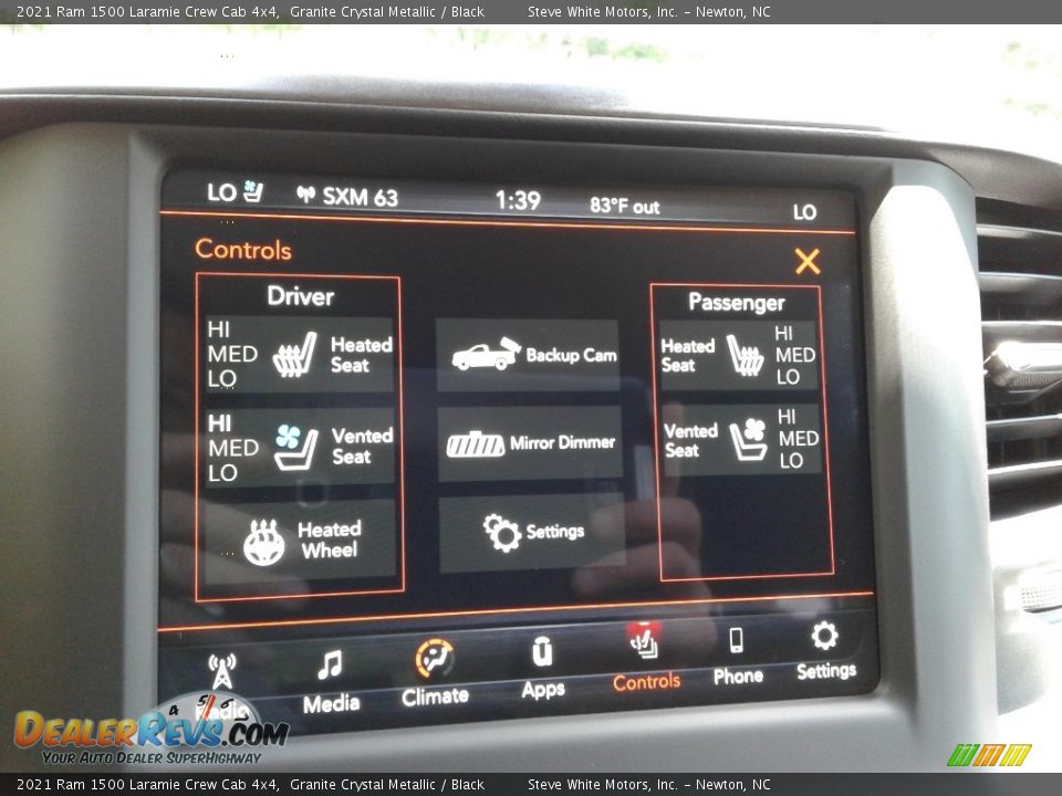 2021 Ram 1500 Laramie Crew Cab 4x4 Granite Crystal Metallic / Black Photo #24