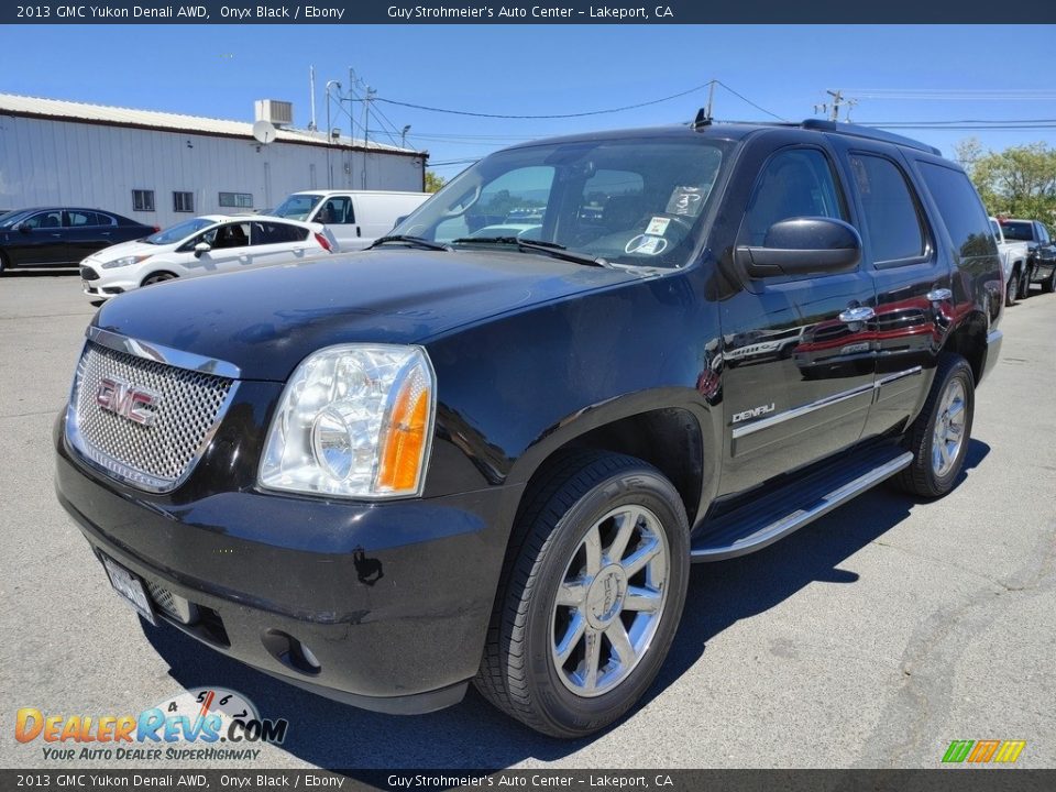 2013 GMC Yukon Denali AWD Onyx Black / Ebony Photo #3