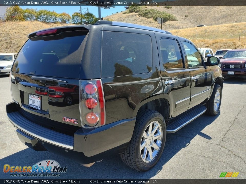 2013 GMC Yukon Denali AWD Onyx Black / Ebony Photo #4