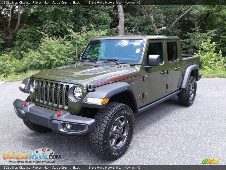 2021 Jeep Gladiator Rubicon 4x4 Sarge Green / Black Photo #2