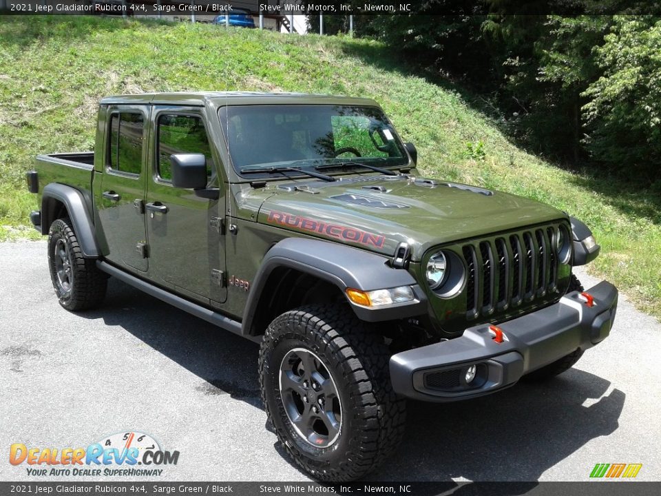 2021 Jeep Gladiator Rubicon 4x4 Sarge Green / Black Photo #4