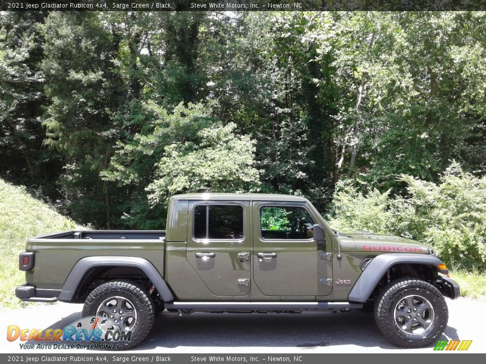 2021 Jeep Gladiator Rubicon 4x4 Sarge Green / Black Photo #5