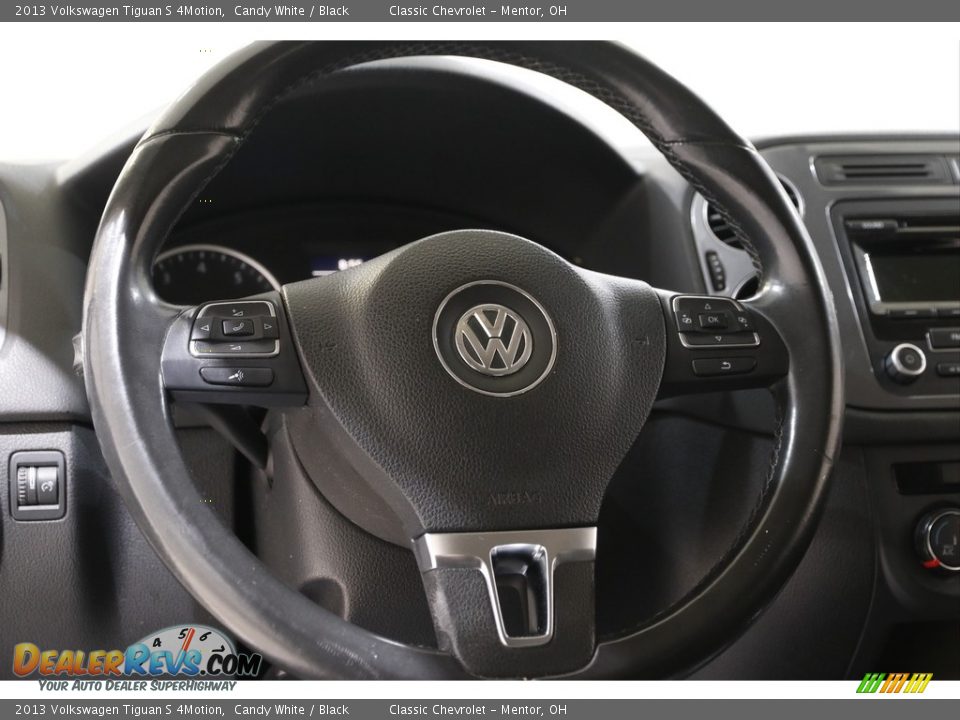 2013 Volkswagen Tiguan S 4Motion Candy White / Black Photo #7