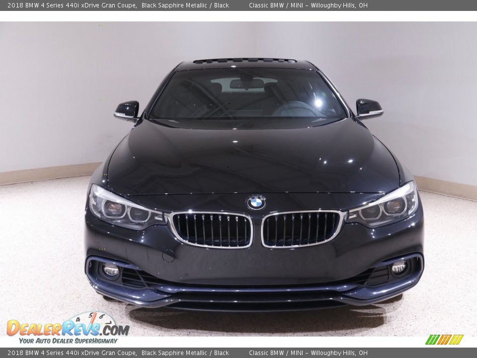 2018 BMW 4 Series 440i xDrive Gran Coupe Black Sapphire Metallic / Black Photo #2