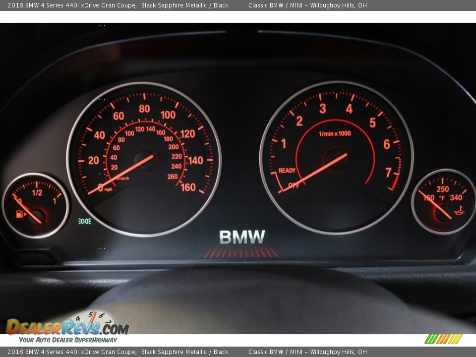 2018 BMW 4 Series 440i xDrive Gran Coupe Black Sapphire Metallic / Black Photo #8
