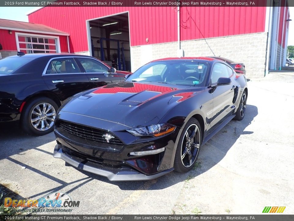 2019 Ford Mustang GT Premium Fastback Shadow Black / Ebony Photo #1