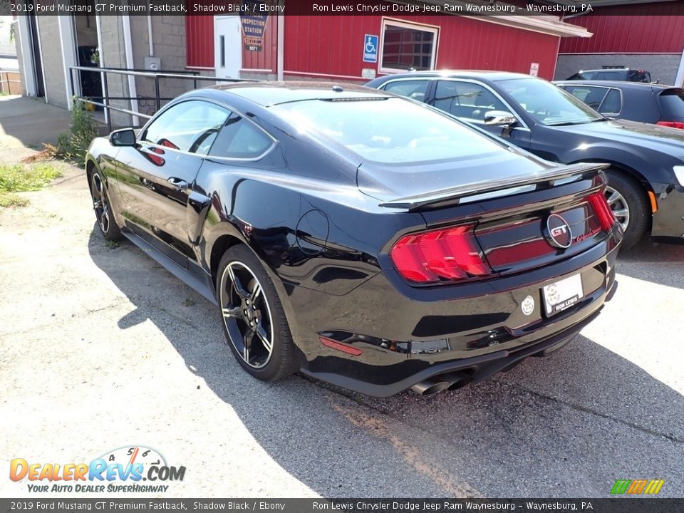 2019 Ford Mustang GT Premium Fastback Shadow Black / Ebony Photo #3