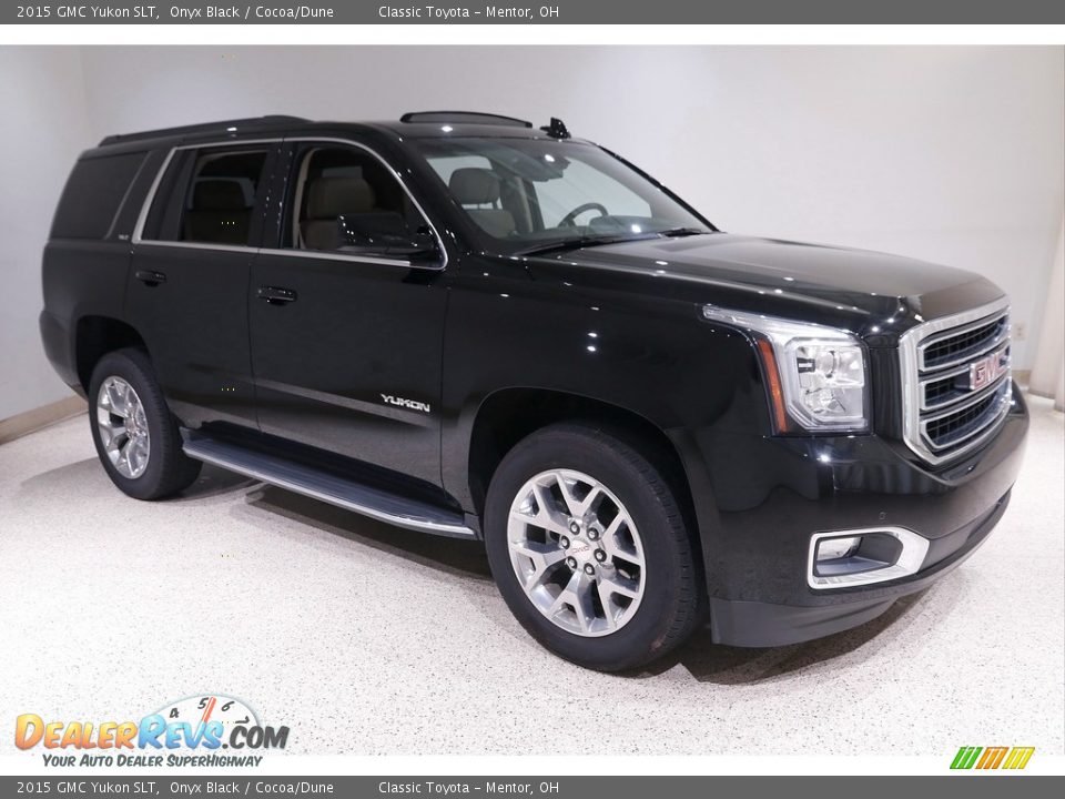 2015 GMC Yukon SLT Onyx Black / Cocoa/Dune Photo #1