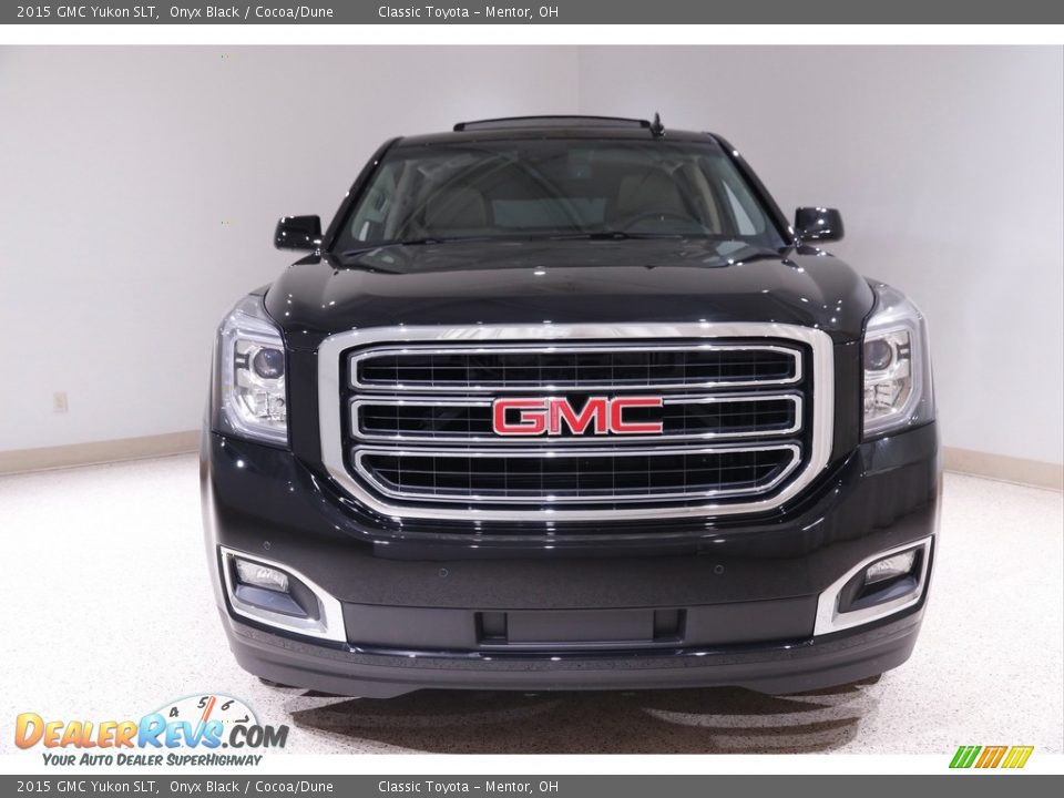 2015 GMC Yukon SLT Onyx Black / Cocoa/Dune Photo #2