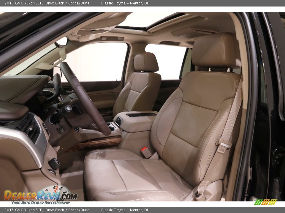 2015 GMC Yukon SLT Onyx Black / Cocoa/Dune Photo #5
