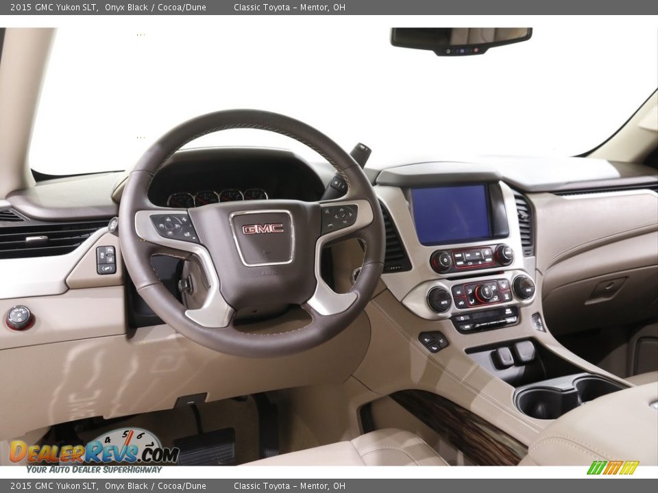 2015 GMC Yukon SLT Onyx Black / Cocoa/Dune Photo #6
