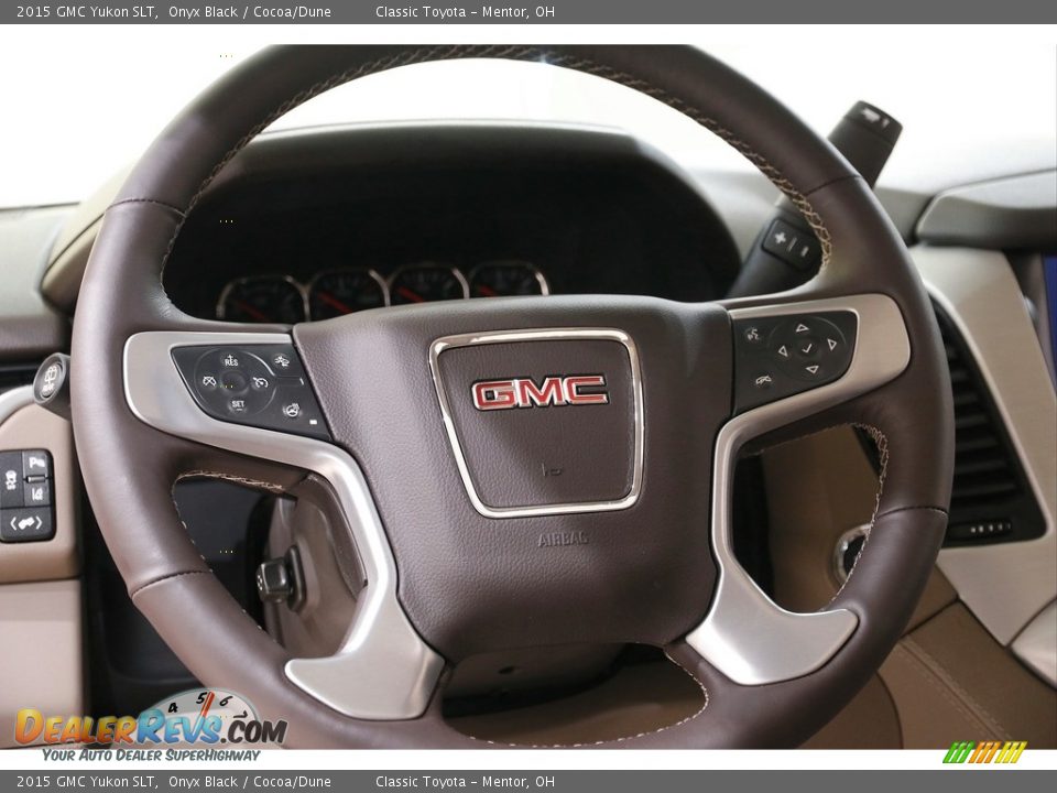 2015 GMC Yukon SLT Onyx Black / Cocoa/Dune Photo #7