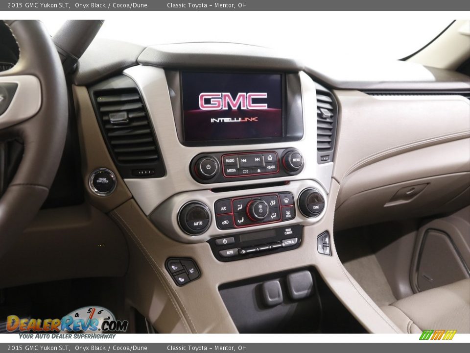 2015 GMC Yukon SLT Onyx Black / Cocoa/Dune Photo #9