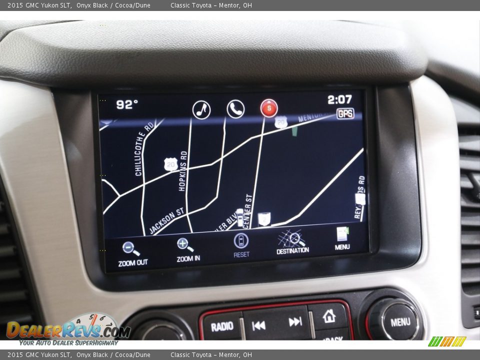 2015 GMC Yukon SLT Onyx Black / Cocoa/Dune Photo #12