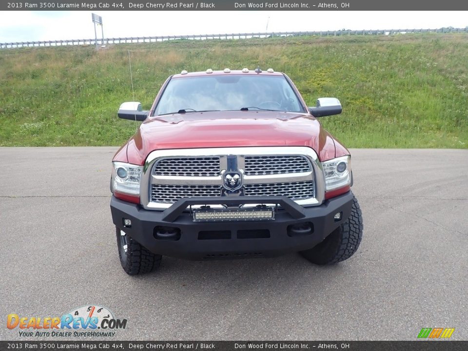 2013 Ram 3500 Laramie Mega Cab 4x4 Deep Cherry Red Pearl / Black Photo #5