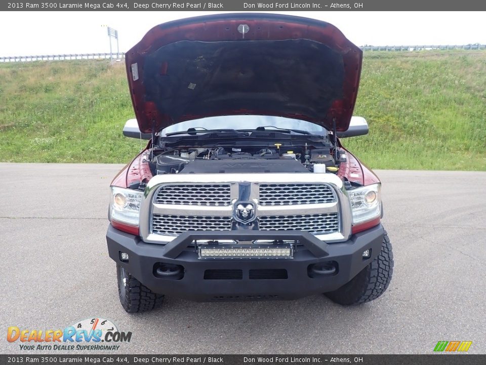 2013 Ram 3500 Laramie Mega Cab 4x4 Deep Cherry Red Pearl / Black Photo #6