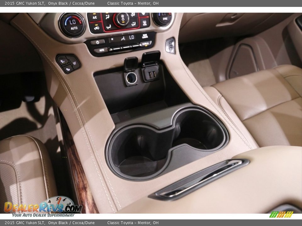 2015 GMC Yukon SLT Onyx Black / Cocoa/Dune Photo #15