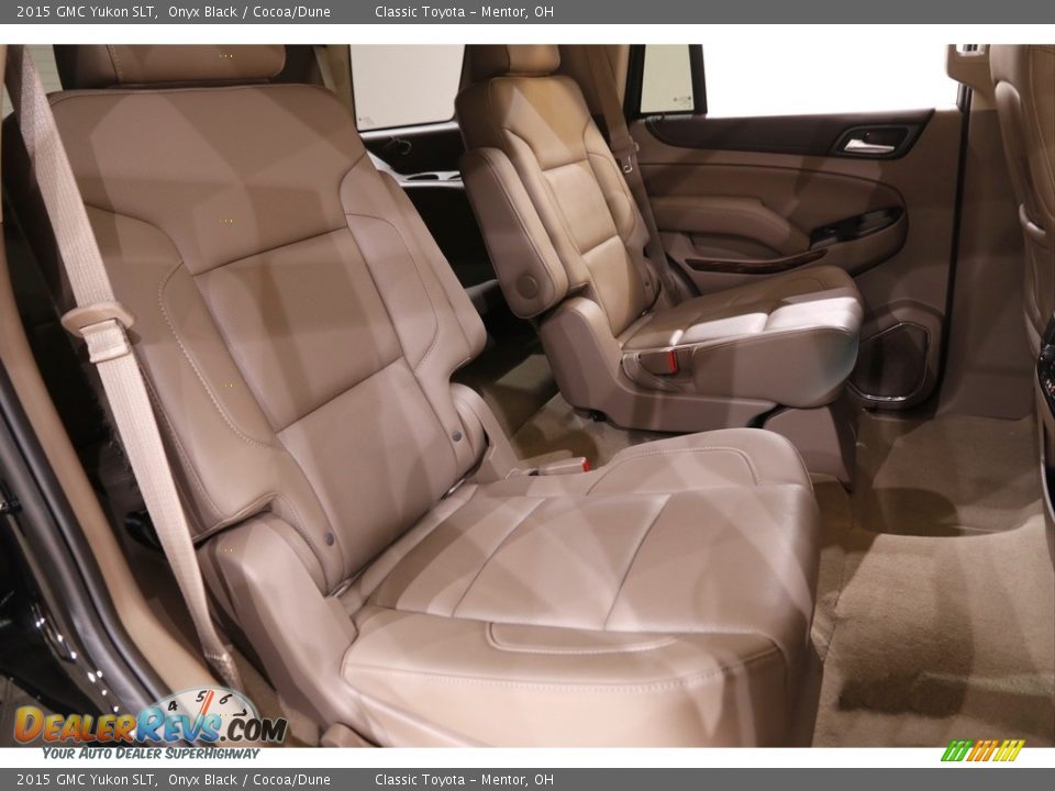 2015 GMC Yukon SLT Onyx Black / Cocoa/Dune Photo #17