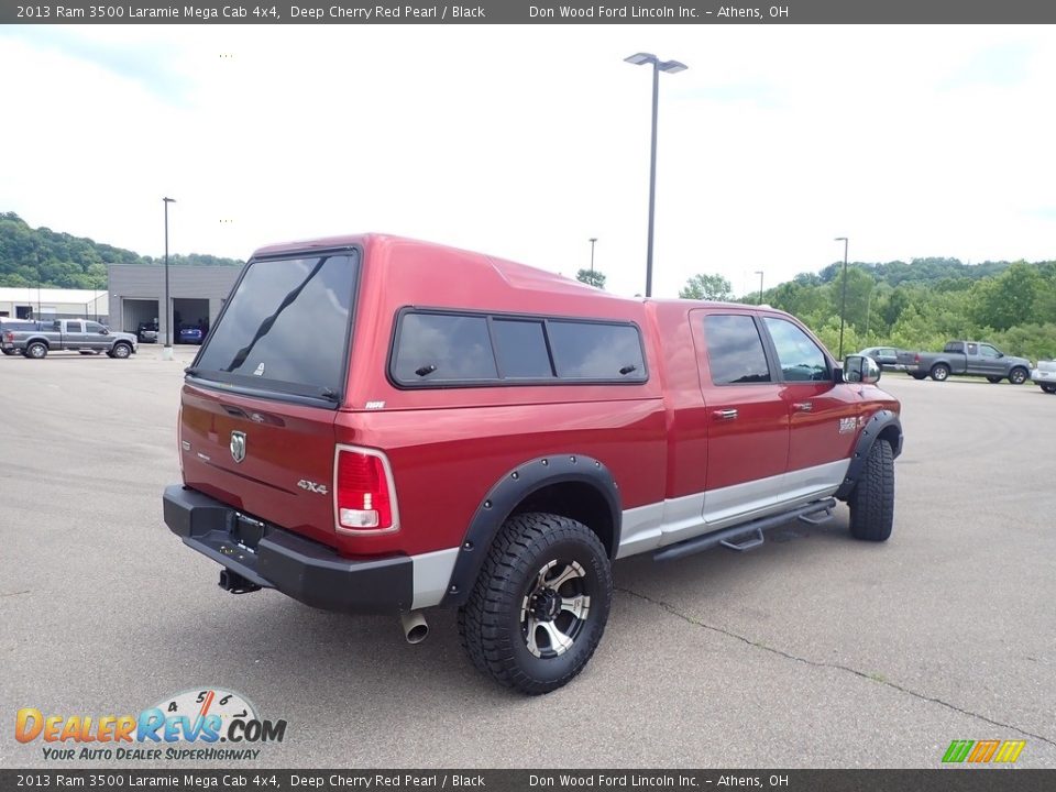 2013 Ram 3500 Laramie Mega Cab 4x4 Deep Cherry Red Pearl / Black Photo #17