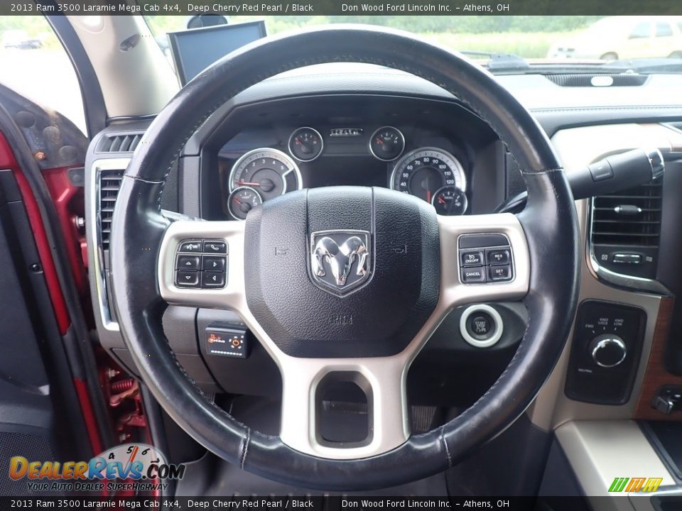 2013 Ram 3500 Laramie Mega Cab 4x4 Steering Wheel Photo #27