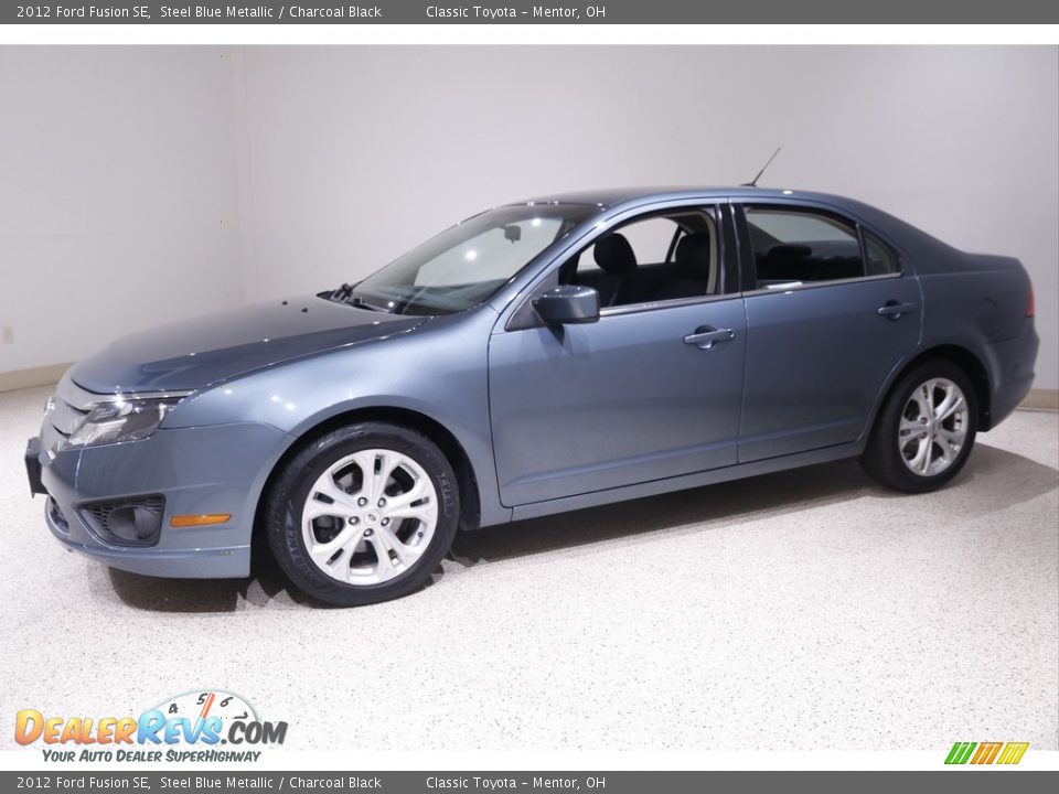 2012 Ford Fusion SE Steel Blue Metallic / Charcoal Black Photo #3