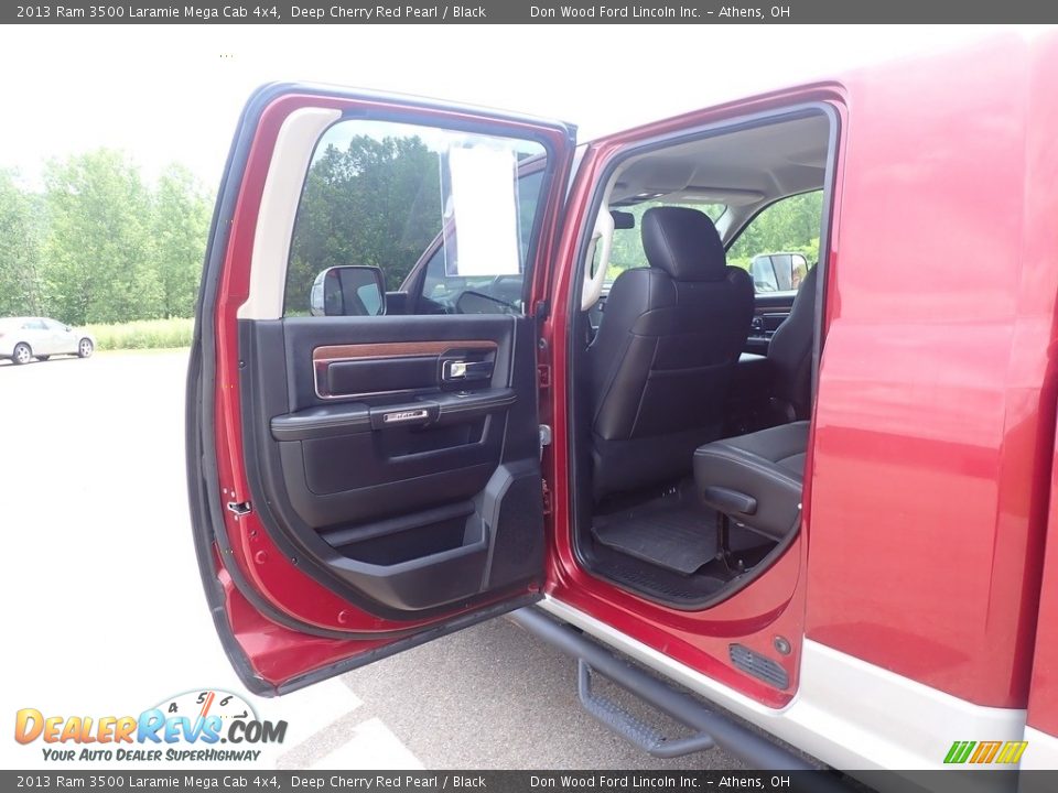 2013 Ram 3500 Laramie Mega Cab 4x4 Deep Cherry Red Pearl / Black Photo #36