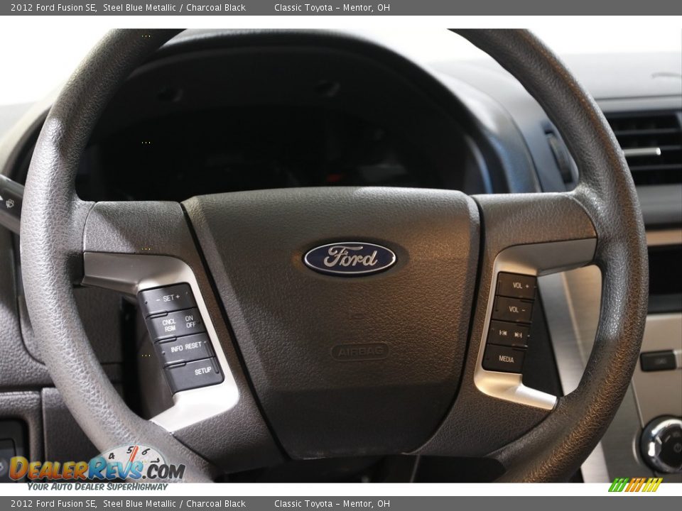 2012 Ford Fusion SE Steel Blue Metallic / Charcoal Black Photo #7