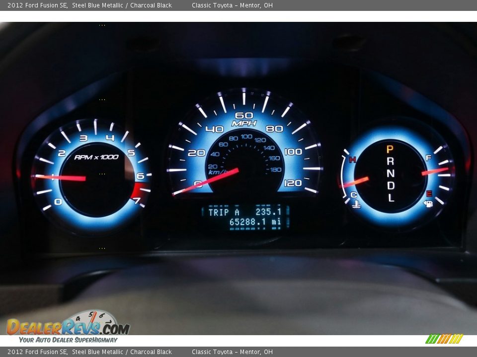 2012 Ford Fusion SE Steel Blue Metallic / Charcoal Black Photo #8