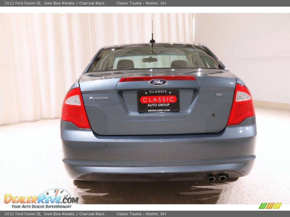 2012 Ford Fusion SE Steel Blue Metallic / Charcoal Black Photo #16