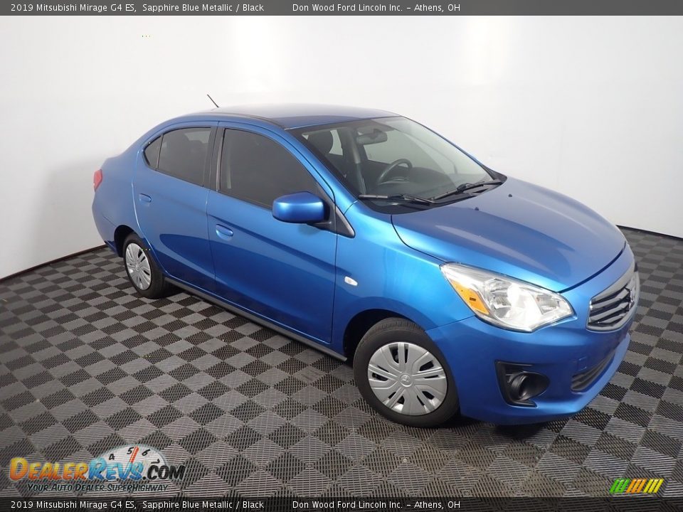 2019 Mitsubishi Mirage G4 ES Sapphire Blue Metallic / Black Photo #3