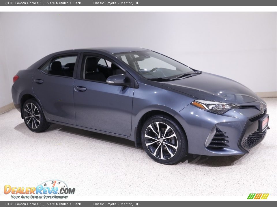 2018 Toyota Corolla SE Slate Metallic / Black Photo #1