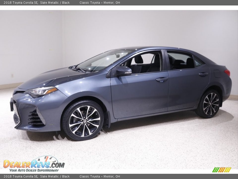 2018 Toyota Corolla SE Slate Metallic / Black Photo #3