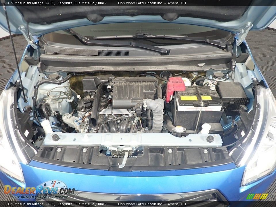 2019 Mitsubishi Mirage G4 ES Sapphire Blue Metallic / Black Photo #7