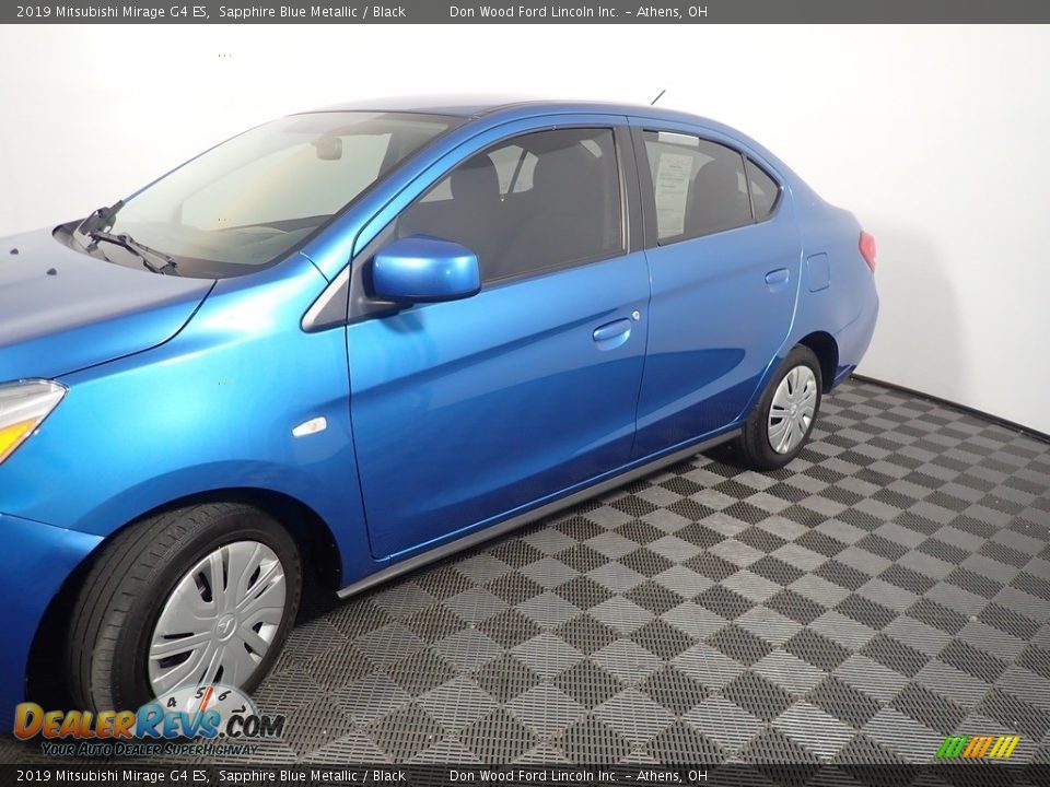 2019 Mitsubishi Mirage G4 ES Sapphire Blue Metallic / Black Photo #10