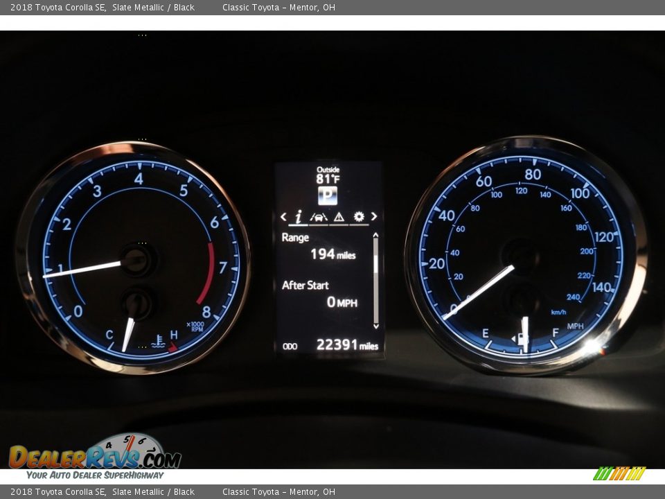 2018 Toyota Corolla SE Slate Metallic / Black Photo #8