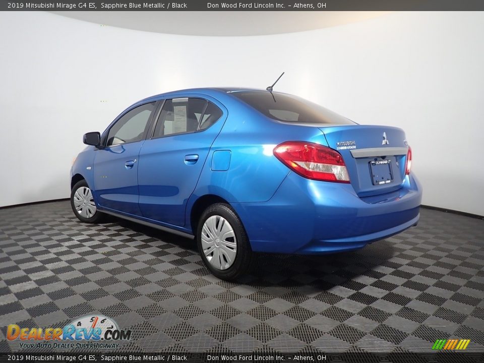 2019 Mitsubishi Mirage G4 ES Sapphire Blue Metallic / Black Photo #11