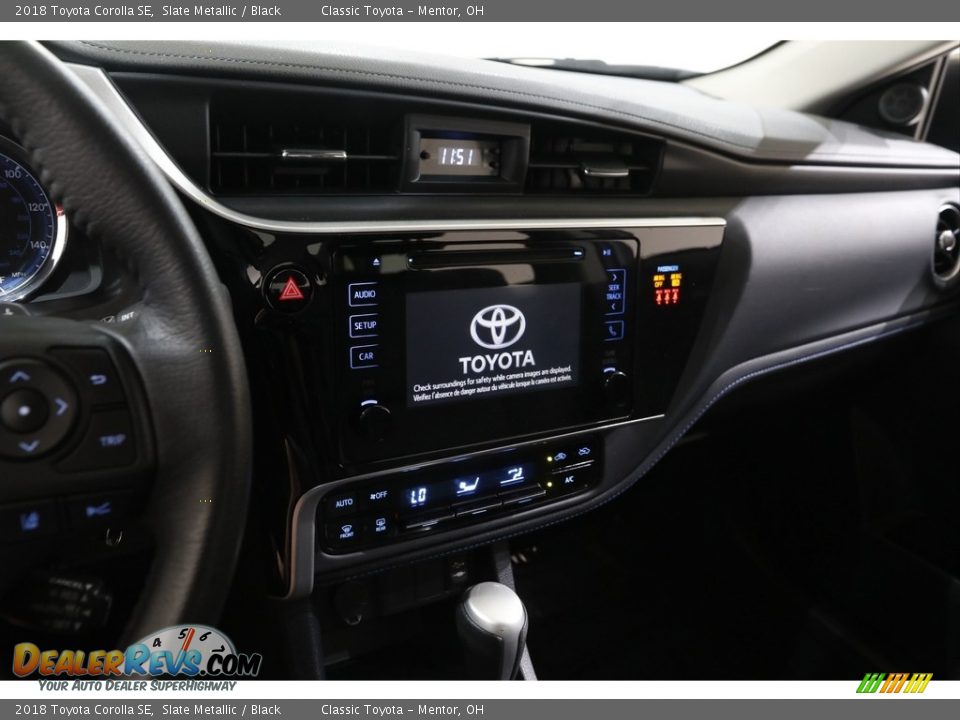 2018 Toyota Corolla SE Slate Metallic / Black Photo #9