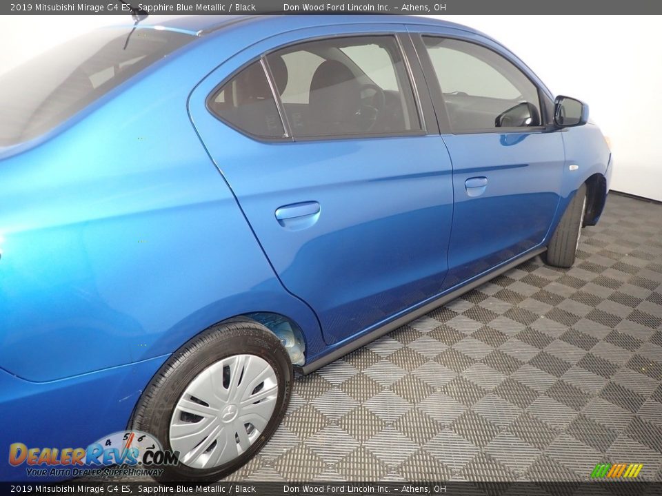 2019 Mitsubishi Mirage G4 ES Sapphire Blue Metallic / Black Photo #19