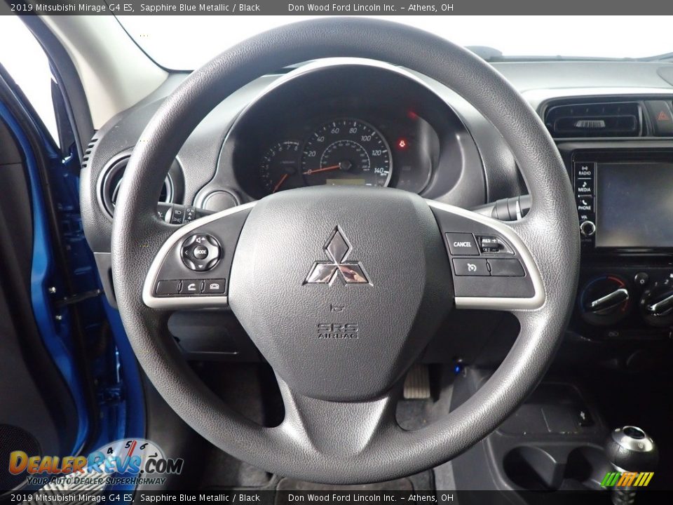 2019 Mitsubishi Mirage G4 ES Sapphire Blue Metallic / Black Photo #27