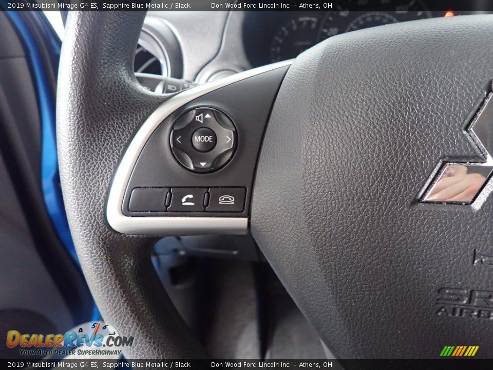 2019 Mitsubishi Mirage G4 ES Sapphire Blue Metallic / Black Photo #29