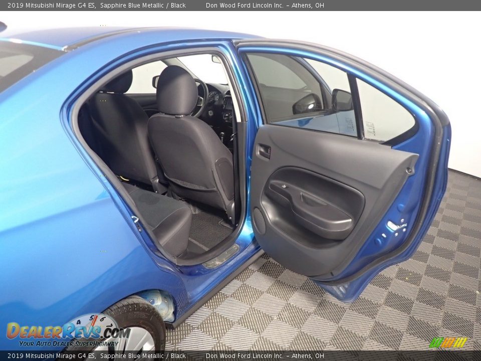 2019 Mitsubishi Mirage G4 ES Sapphire Blue Metallic / Black Photo #36