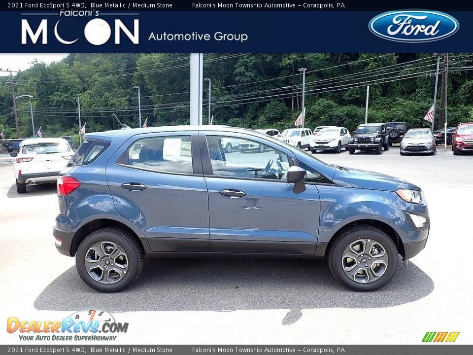 2021 Ford EcoSport S 4WD Blue Metallic / Medium Stone Photo #1